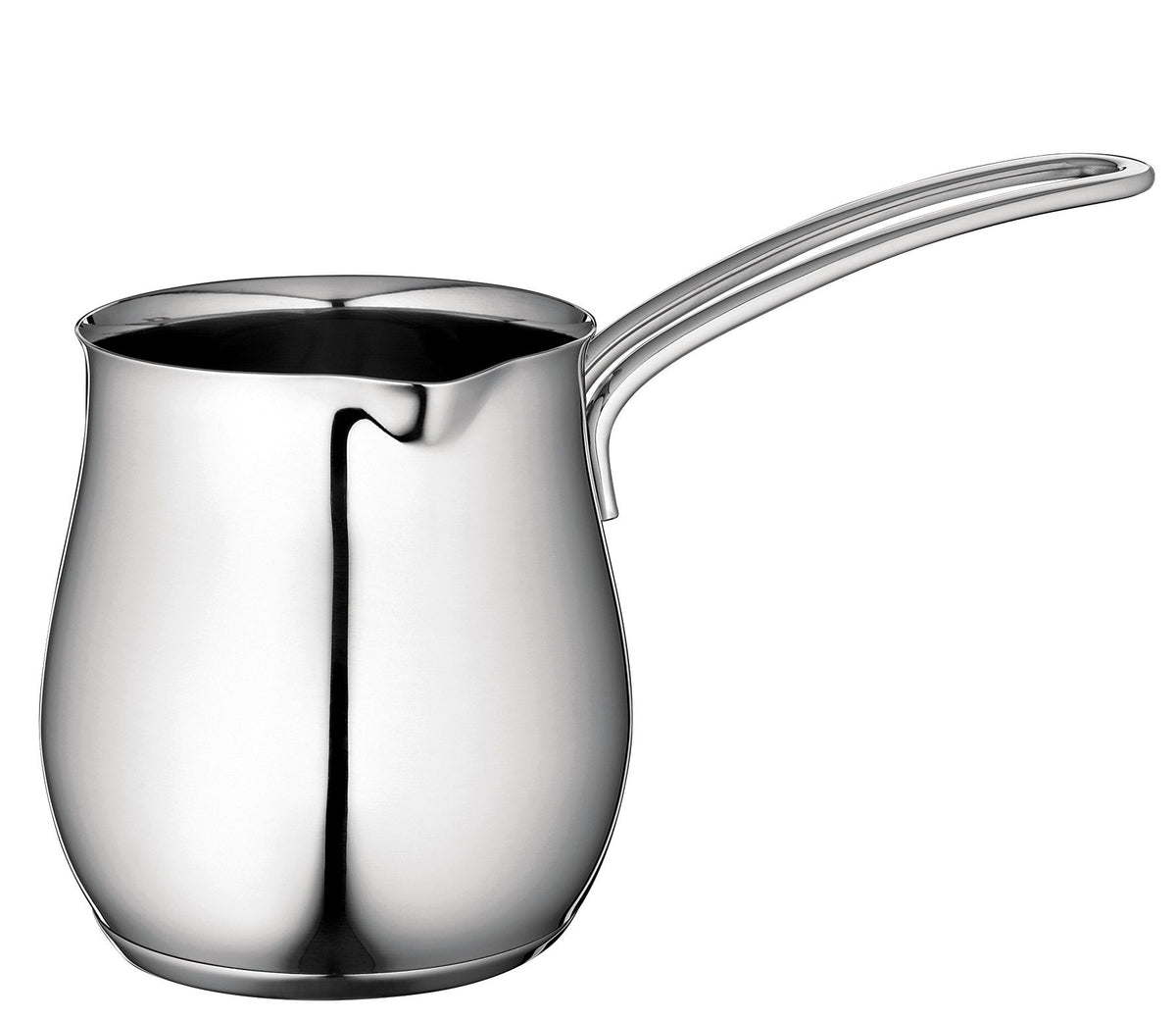 Questa brocca schiuma latte professionale è realizzata in acciaio inox di alta qualità, Disponibile in 2 capacità e dimensioni 350 ml e 750 ml. In negozio e online su tuttochic.live