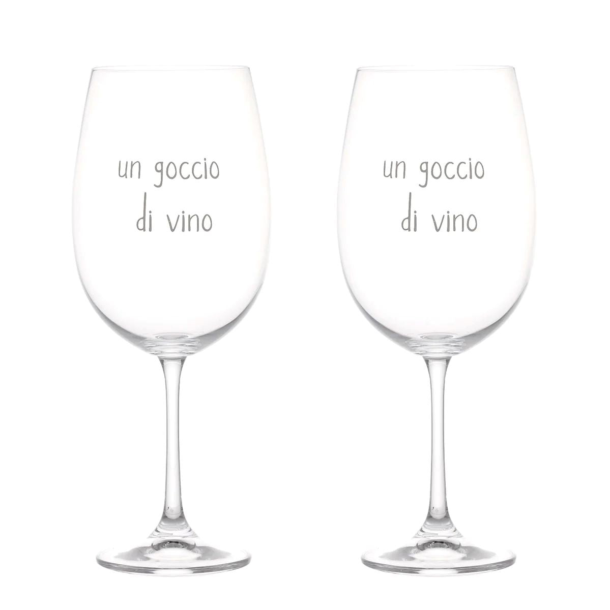 Goditi i tuoi vini preferiti con un tocco di classe grazie a questo set di 2 calici da degustazione in vetro cristallino. Perfetto per un regalo o per te stesso. Set di 2 calici 64 cl Altezza 24 x 9,8 cm. Disegnato e prodotto in Italia. In negozio e online su tuttochic.live
