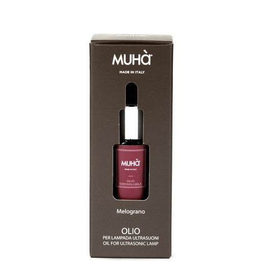 Olio idrosolubile per lampada ad ultrasuoni, poche gocce nell'acqua, e si crea nell'ambiente una piacevole atmosfera di aromi e note profumate di grande qualità. MELOGRANO L’intenso profumo dell’arancio, pesca e melone