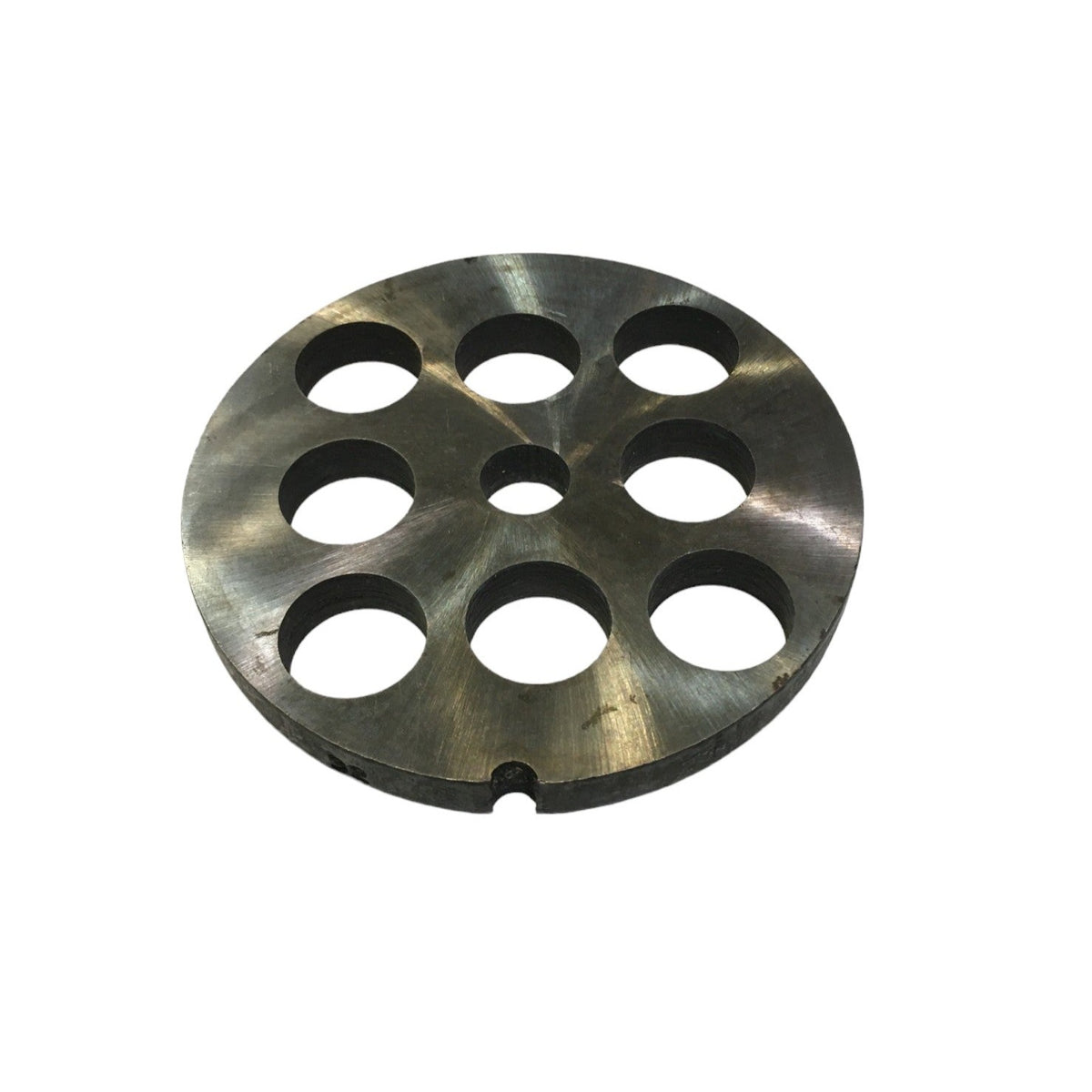 Piastra/Trafila in acciaio temperato per tritacarne n° 32, con 8 fori da 20 mm. Dopo l'utilizzo lavare e asciugare bene la trafila, essendo in acciaio temperato la piastra potrebbe arrugginire, prima di riporla lubrificare bene con olio casalingo. In negozio e online su tuttochic.live