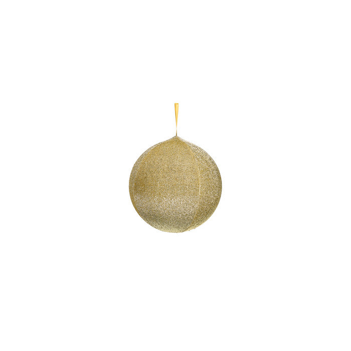 Palla decorativa in tessuto glitter oro – La Giostra di Amelie 3 misure disponibili