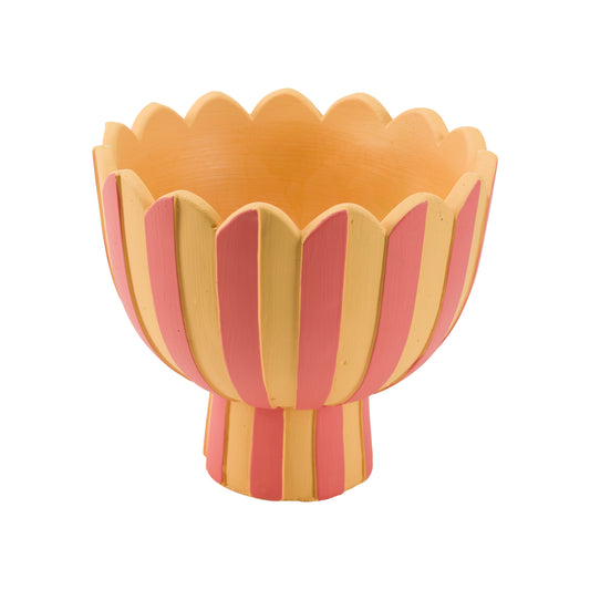 Cachepot Piede MOIRA in ceramica cementizia! Disponibile in 2 misure: Misura L: Ø 22 x h 20 cm Misura M: Ø 18 x h 16 cm. In negozio e online su tuttochic.live