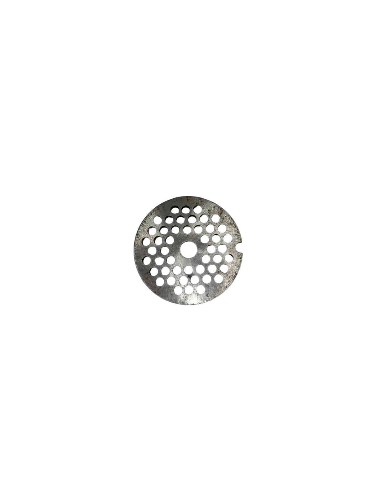 Piastra/Trafila in acciaio temperato per tritacarne n° 5 con 48 fori da 4,5 mm