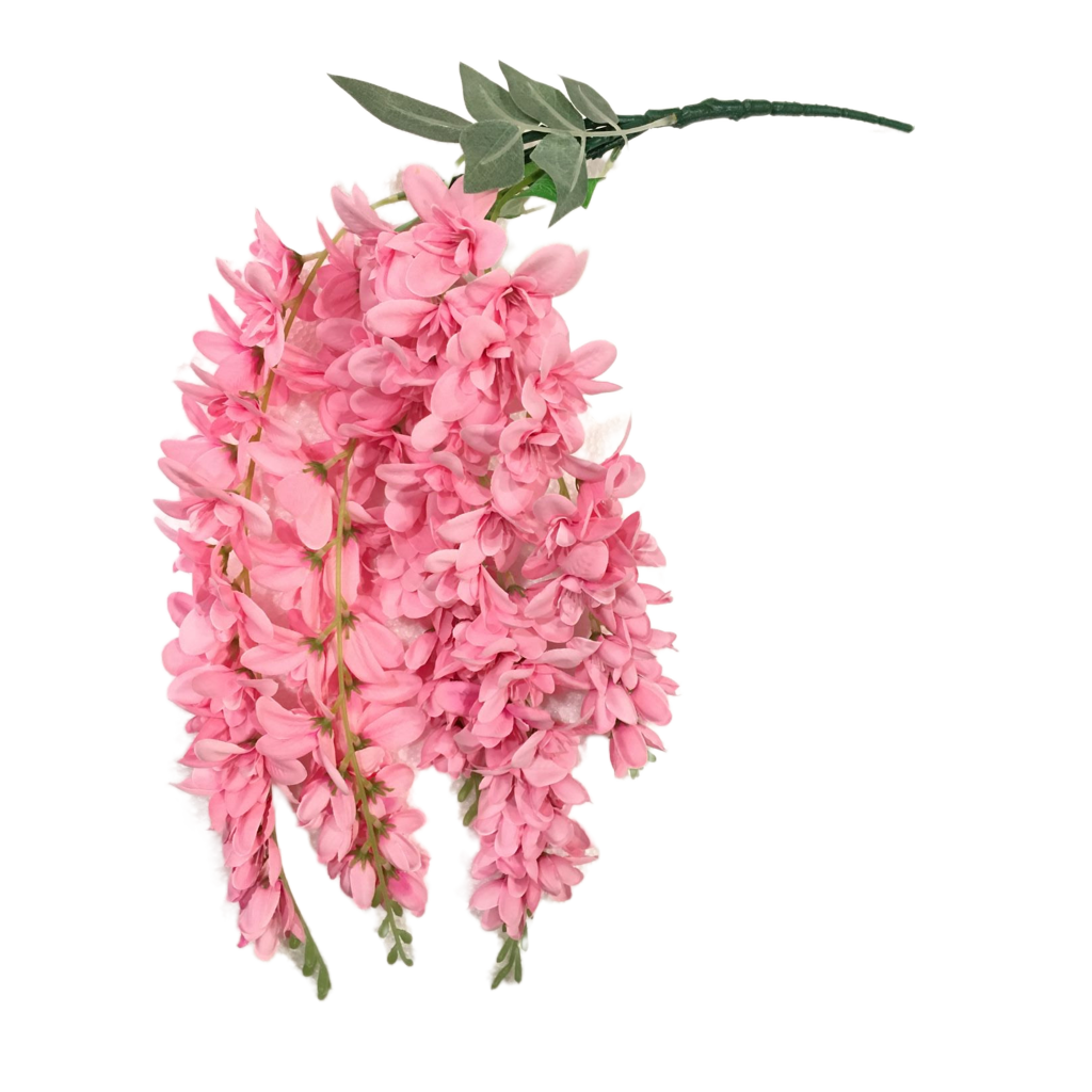 Fiore artificiale di Aelesia di colore rosa.
Dimensioni: cm 68.
Petali e foglie in tessuto, rametti in plastica. In negozio e online su tuttochic.live
