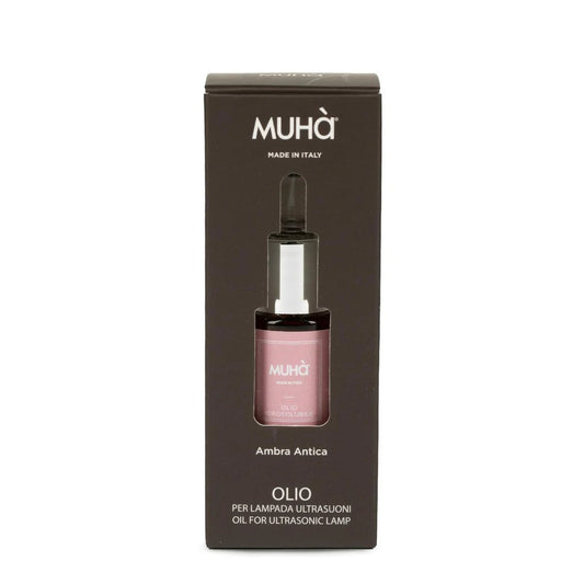 Flacone olio essenziale Ambra Antica Muhà per diffusore a ultrasuoni
