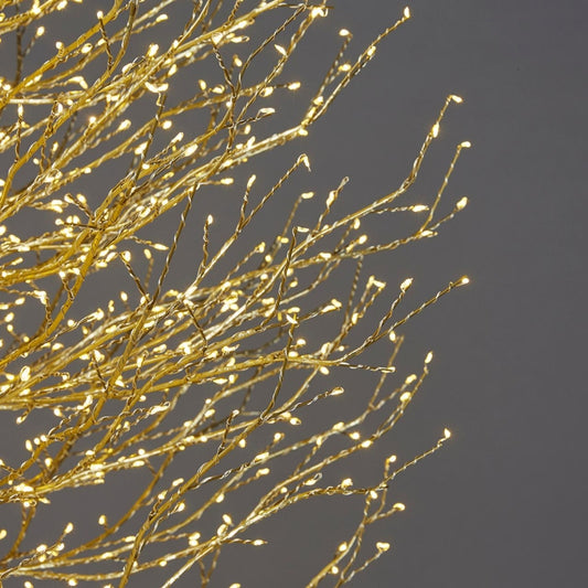 Albero di Faggio in metallo con base in resina con 2700 microled altezza cm 210, diametro cm 100