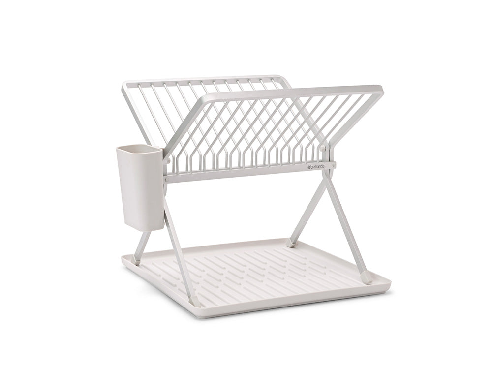 Questo scolapiatti pieghevole di colore grigio chiaro è un ottimo supporto per piatti, pentole, padelle e bicchieri. Il portaposate ed il contenitore per utensili cucina sono rimovibili. Dimensioni Altezza: 31,5 cm Lunghezza: 33 cm Larghezza : 36 cm Peso: 1,1 Kg. In negozio e online su tuttochic.live