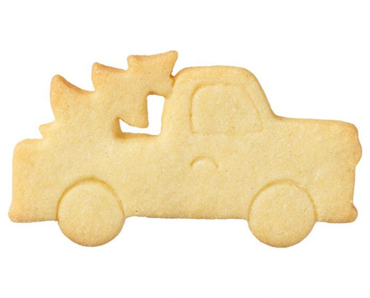 Tagliabiscotti Camion di Natale, con goffratura interna, in acciaio inox 9,5 cm, lavabile in lavastoviglie. I nostri tagliabiscotti non sono ideali solo per cuocere i biscotti. Possono essere utilizzati anche per pane, burro, formaggio, salsiccia, frutta e verdura. In negozio e online su tuttochic.live