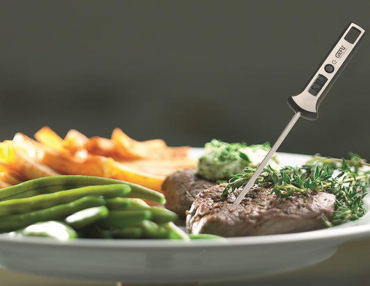 Termometro da cucina digitale SCALA®. Il display LCD della temperatura estremamente veloce - da 4 a 10 secondi e di facile lettura, display LCD di facile lettura con cifre grandi Campo di misura da -45 ° C a +200 ° C. Elevata precisione di misurazione con tabella delle temperature. In negozio e online su tuttochic.live