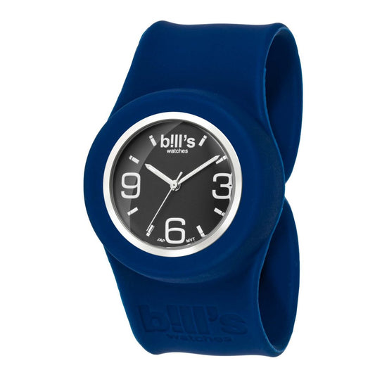 Orologio da polso da 34 mm di diametro, impermeabile e unisex. Questa collezione reinventa l'uso dell'orologio in silicone con chiusura “Slap”. I suoi braccialetti intercambiabili portano a un numero infinito di combinazioni.