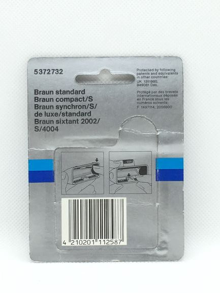 Lamina di ricambio 370 per rasoi Braun vintage.Adatta ai seguenti modelli: Braun Standard Braun Compact/S Braun Syncron/S, Deluxe, Standard Braun Sixtant 2002, S/4004. In negozio e online su tuttochic.live