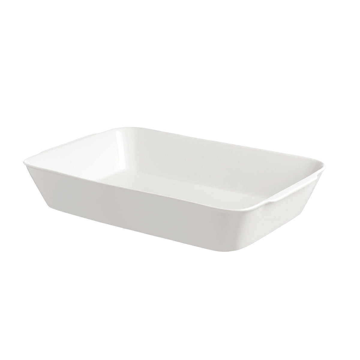 Teglia rettangolare stondata in porcellana bianca. Dimensioni: 22x35xh5 cm Utilizzabile Lavastoviglie Microonde Forno tradizionale. In negozio e online su tuttochic.live