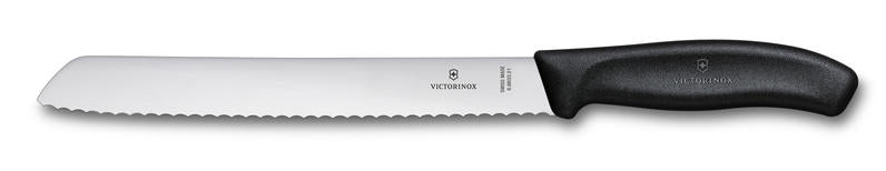 Coltello da pane realizzato in Svizzera con filo ondulato ultra affilato e impugnatura ergonomica. Ideale per affettare con facilità prodotti con crosta robusta e buccia dura. Dimensioni Altezza: 20 mm Lunghezza: 379 mm ampiezza: 77 mm Peso 90 g. In negozio e online su tuttochic.live
