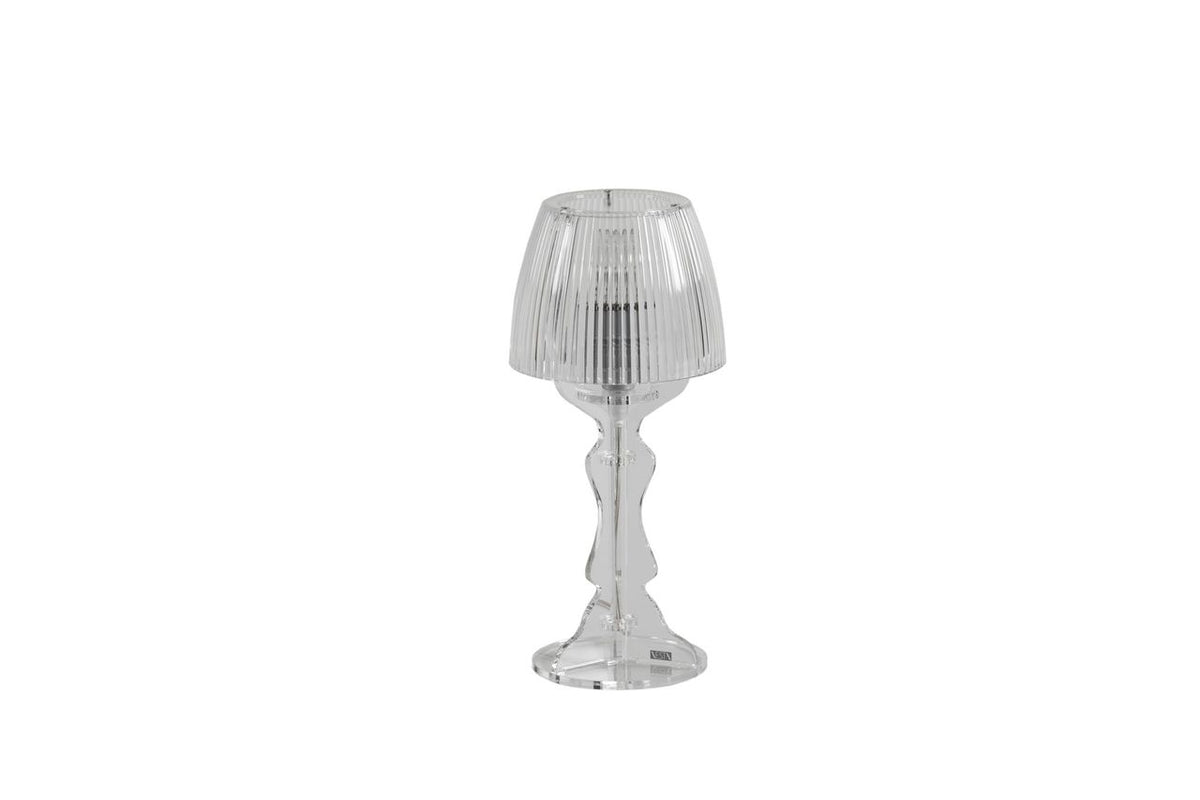 LADY Lampada con struttura in cristallo acrilico trasparente Vesta Home. In negozio e online su tuttochic.live