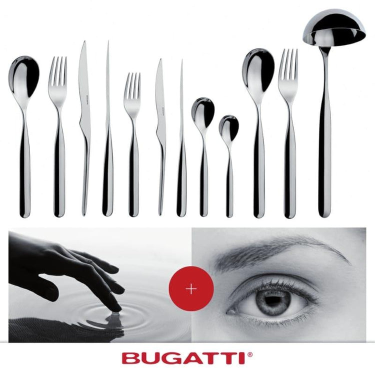 Dal 1923 Bugatti progetta e realizza prodotti per la tavola e la cucina, posate e accessori con una forte carica innovativa e un design originale e sofisticato. Bugatti emozione italiana! in negozio e online su tuttochic.live