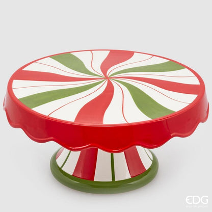 Realizzata in ceramica lavorata e decorata a mano. Dimensioni: cm Ø 30 x 16 h. In negozio e online su tuttochic.live
