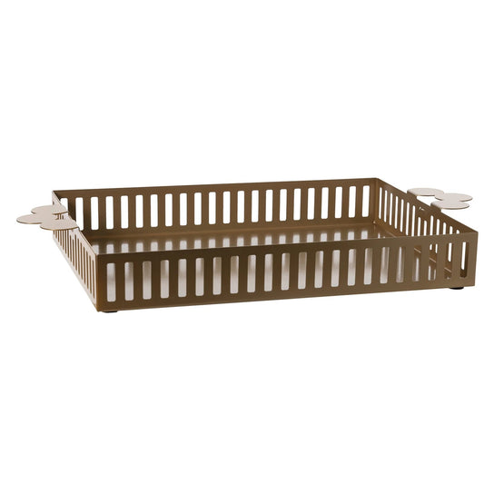 Il vassoio grande Old è realizzato in metallo colorato e adornato con eleganti maniglie laterali, conferendo un tocco di raffinatezza tipico della collezione Old. Dimensioni: 31 x 34,5 x 6 H cm Prodotto in Italia. In negozio e online su tuttochic.live