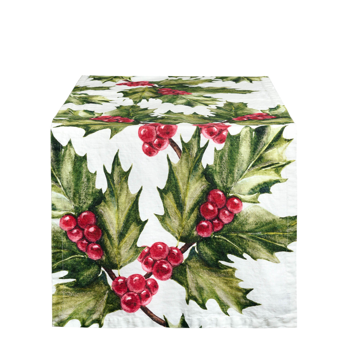 Aggiungi un tocco di eleganza natalizia alla tua casa con il runner Agrifoglio bianco di Simple Day. Realizzato in puro lino di alta qualità, questo tessuto è piacevole al tatto. Dimensioni: 50 x 160 cm Lavabile in lavatrice fino a 60°. In negozio e online su tuttochic.live