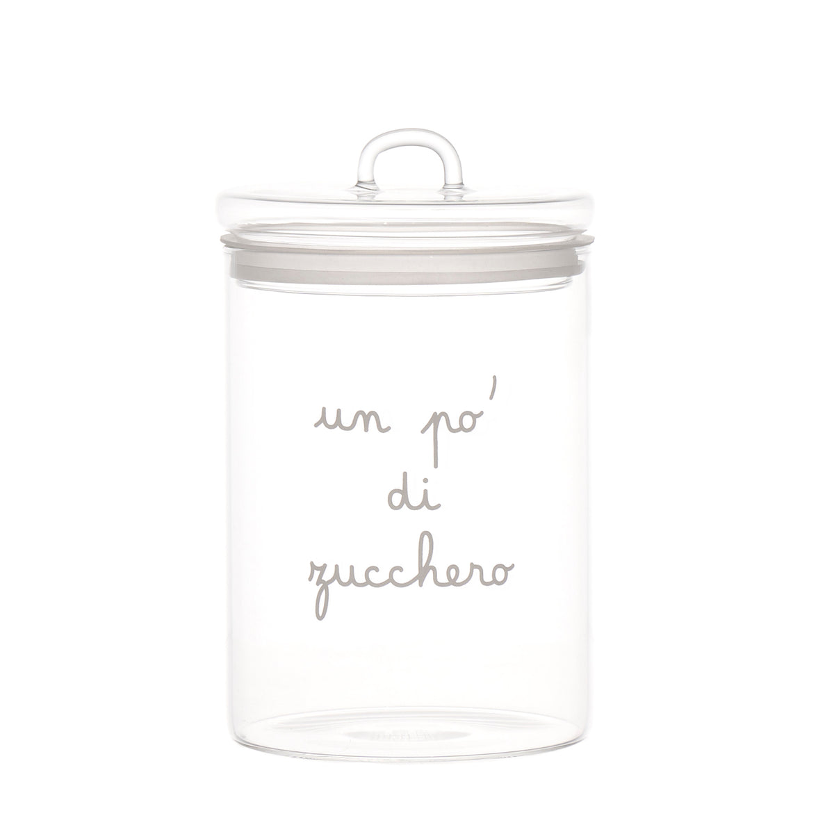Barattolo è realizzato in vetro borosilicato trasparente, ideale per conservare i tuoi alimenti preferiti in modo sicuro e duraturo. Dimensioni: ø 12 x h 20 cm. In negozio e online su tuttochic.live