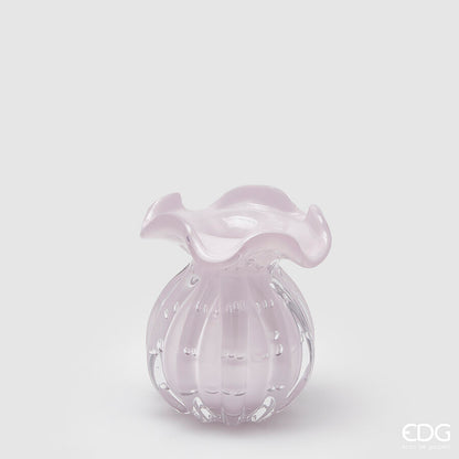 Vaso Portafiori in vetro colorato h 12 Sacchetto. Disponibile in 3 colori: rosa, verde chiaro e azzurro Dimensioni: cm Ø 10 x h 12. In negozio e online su tuttochic.live