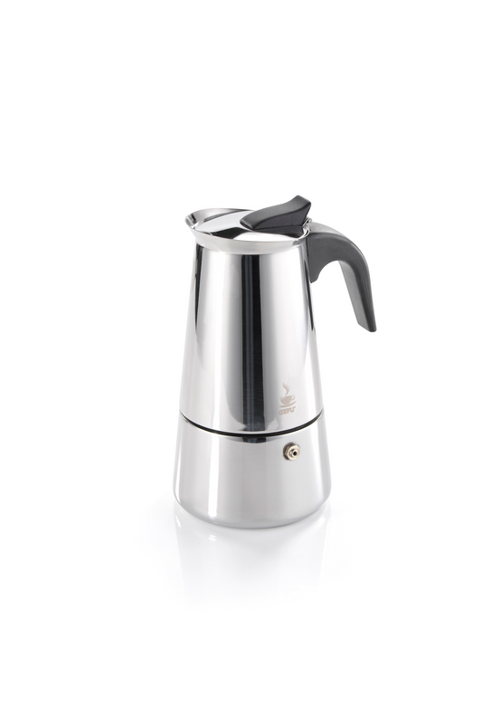 Realizzata in robusto acciaio inox, la caffettiera per espresso Emilio garantisce la massima durata e resistenza. Disponibile da 2 e 4 tazze. In negozio e online su tuttochic.live
