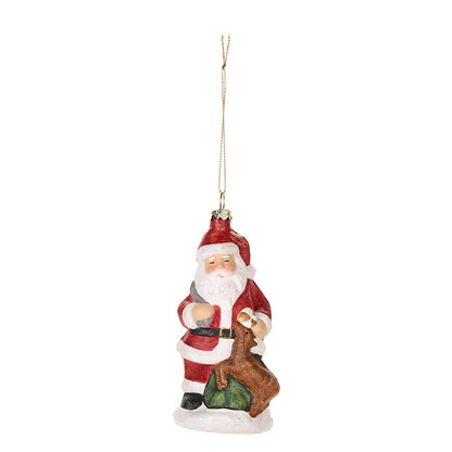 Realizzato in pregiata plastica decorata, questo Babbo Natale porterà una magica atmosfera al tuo albero, creando un'esperienza unica e sofisticata. Accogli l'incanto del Natale a casa tua con questo esclusivo decoro. Disponibile in due modelli. In negozio e online su tuttochic.live