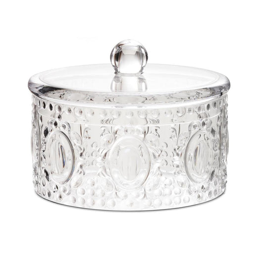 Porta bonbon  in acrilico trasparente della collezione che ha fatto la storia del design italiano: Baroque & Rock. Opulenta e fastosa, minuziosa in ogni suo dettaglio, originale nei profili ed enfatica nelle linee. Dimensioni: Ø 17 , H 13,5 cm Lavabile in lavastoviglie, no microonde. In negozio e online su tuttochic.live
