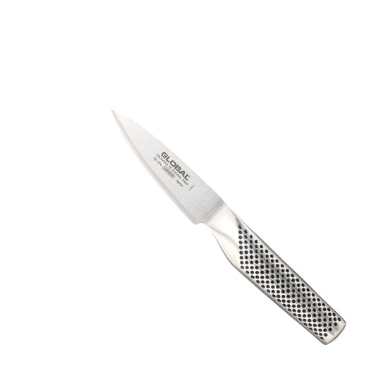 Spelucchino GLOBAL G-104 da 10 cm con lama in acciaio Cromova 18 e manico bilanciato, perfetto per pelare e tritare verdure