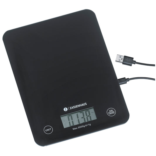 La bilancia è dotata di un display LCD e di un piatto in vetro infrangibile. Grazie alla batteria integrata agli ioni di litio e al cavo di ricarica USB-C in dotazione, la bilancia è ricaricabile. Capacità massima consentita: 5 kg. Dimensioni: cm 16 x 21,5 x 2. In negozio e online su tuttochic.live