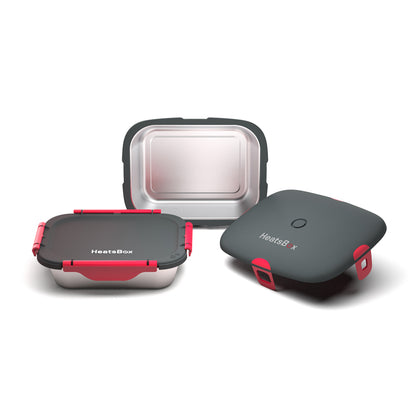 Riscaldare, cucinare, mantenere al caldo: il lunchbox riscaldante ed alimentato a batteria HeatsBox Go riscalda, grazie al riscaldamento speciale del fondo, i vostri piatti in soli 15-25 minuti. In negozio e online su tuttochic.live