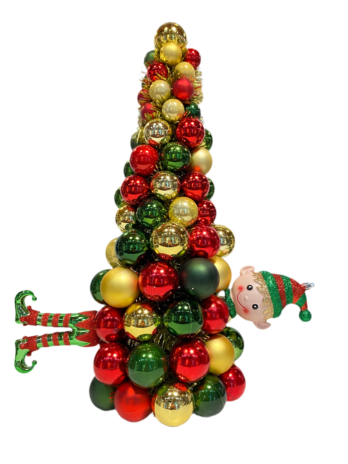 Crea un'atmosfera festosa e divertente con il topiary con folletto. Realizzato in plastica colorata Dimensioni: cm 40x21x50 h. In negozio e online su tuttochic.live