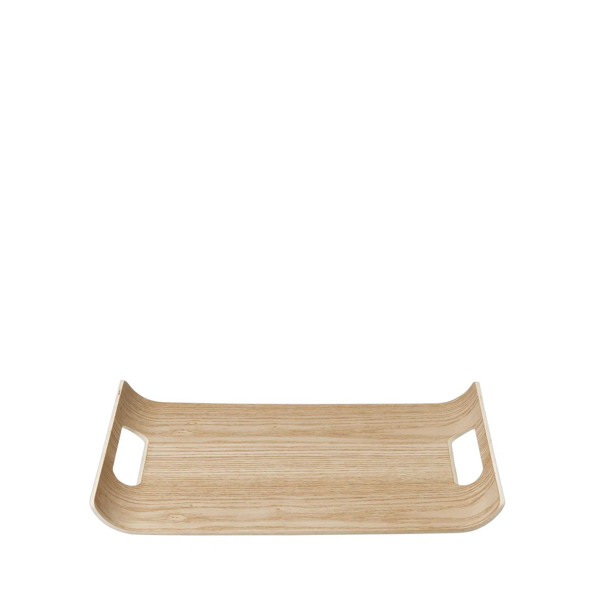 Vassoio rettangolare in legno di rovere naturale modello WILO di Blomus.
