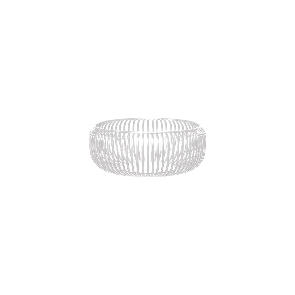Ciotola LITO taglia M di Blomus in acciaio verniciato a polvere colore bianco o nomad, diametro 25 cm.
