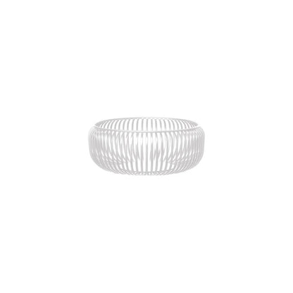 Ciotola LITO taglia M di Blomus in acciaio verniciato a polvere colore bianco o nomad, diametro 25 cm.
