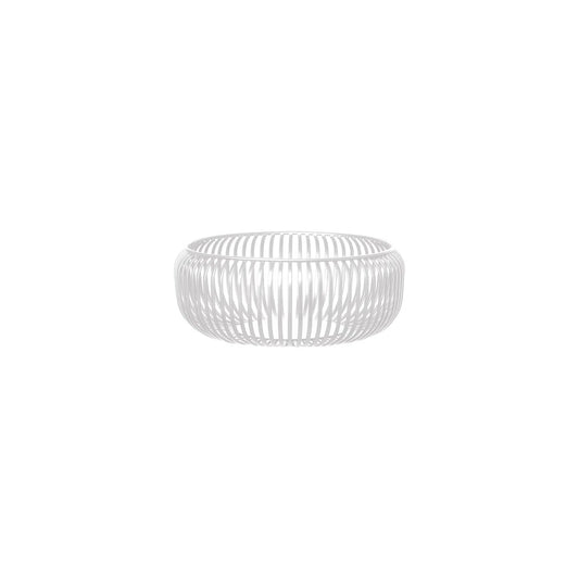 Ciotola LITO taglia M di Blomus in acciaio verniciato a polvere colore bianco o nomad, diametro 25 cm.
