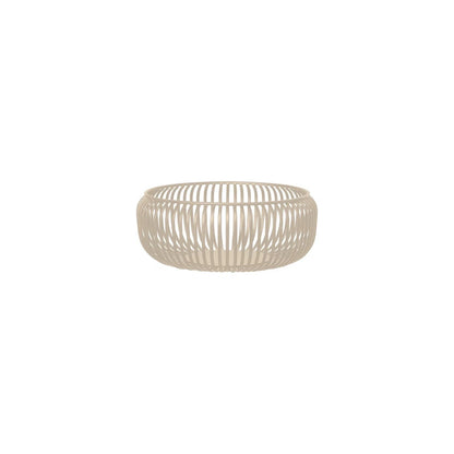 Ciotola LITO taglia M di Blomus in acciaio verniciato a polvere colore bianco o nomad, diametro 25 cm.
