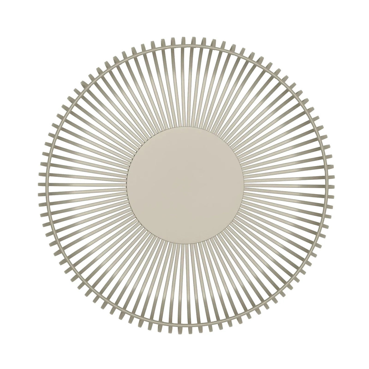 Ciotola decorativa LITO taglia L di Blomus in acciaio verniciato a polvere colore bianco o nomad, diametro 36 cm.
