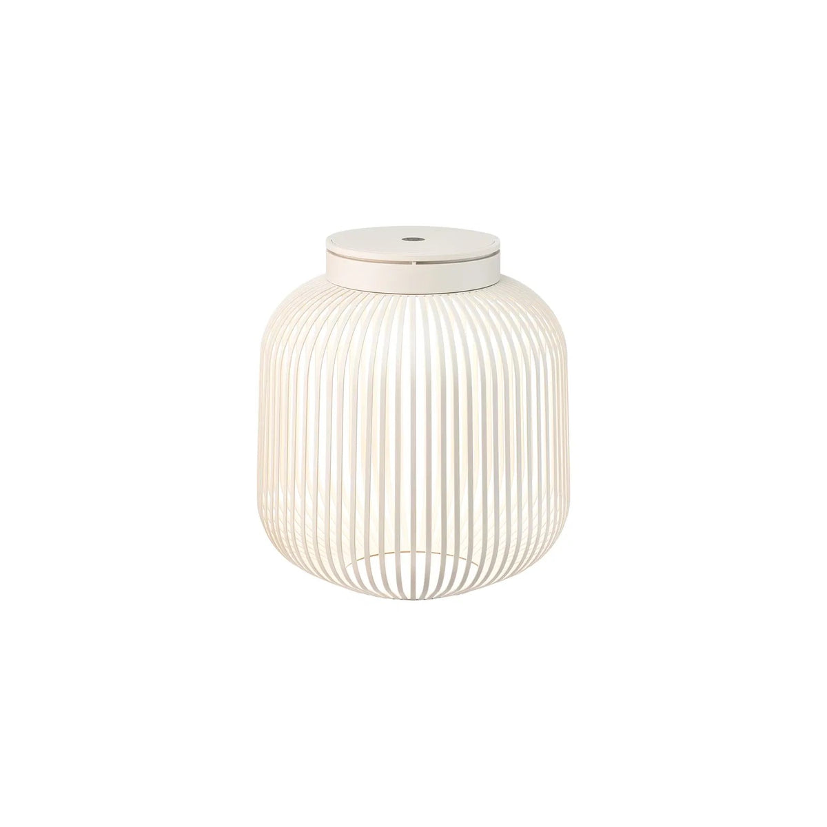 Lampada LED mobile LITO di Blomus in ferro e alluminio, ricaricabile anche per uso esterno.
