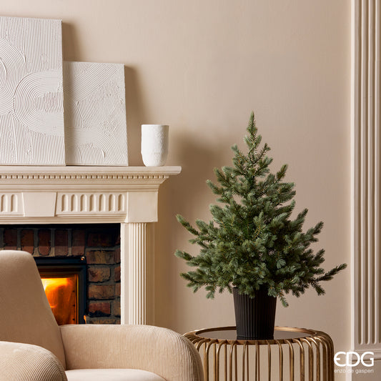 Pino Argentato in vaso h 90 cm | Albero di Natale EDG | tuttochic.live