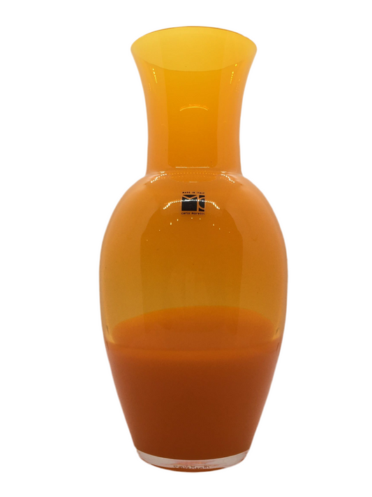 Vaso Mistrà arancione Carlo Moretti in vetro di Murano soffiato edizione limitata