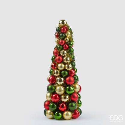 Topiary è un totem decorativo natalizio, decorato con 96 palline di diverse misure, in plastica e di colori diversi. Dimensioni: Ø cm 21 x 50 h. In negozio e online su tuttochic.live