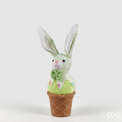 Il perfetto addobbo pasquale con Decoro Gelato Coniglio. Colori: Azzurro/bianco - Rosa mix - Verde mix Dimensioni: cm Ø 9 x h 29. In negozio e online su tuttochic.live