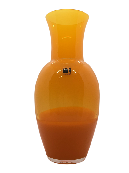Vaso Mistrà arancione Carlo Moretti in vetro di Murano soffiato edizione limitata