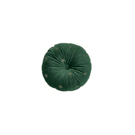 Il cuscino tondo "Bear Wonderland" è l'accessorio perfetto per aggiungere un tocco di lusso alla tua casa. Realizzato in morbido velluto e disponibile in due colori, è impreziosito da un ricamo color oro delicato e sofisticato. Dimensione: Diametro 43 cm In negozio e online su tuttochic.live