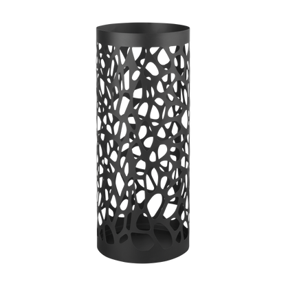 Realizzato in metallo e decorato con fori, offre un modo elegante per riporre i tuoi ombrelli Dimensioni: cm 20 x 45 h. In negozio e online su tuttochic.live