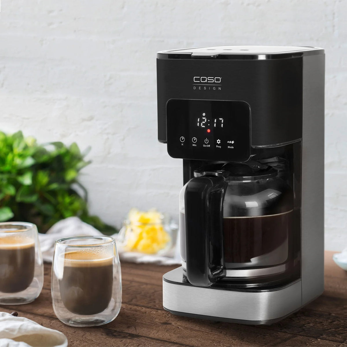 Macchina da caffè filtrato in acciaio inox CASO Design da 12 tazze