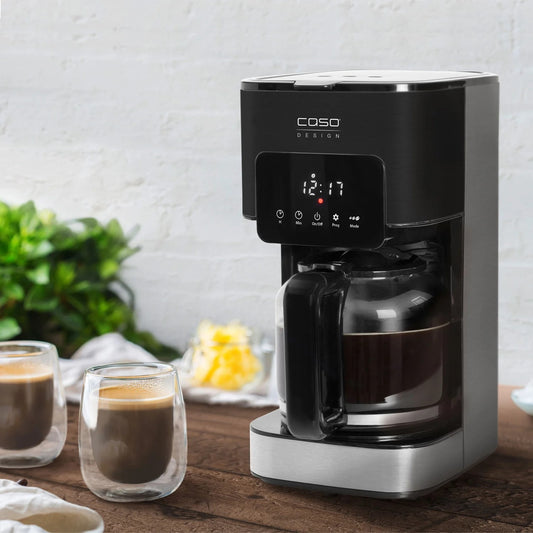 Macchina da caffè filtrato in acciaio inox CASO Design da 12 tazze