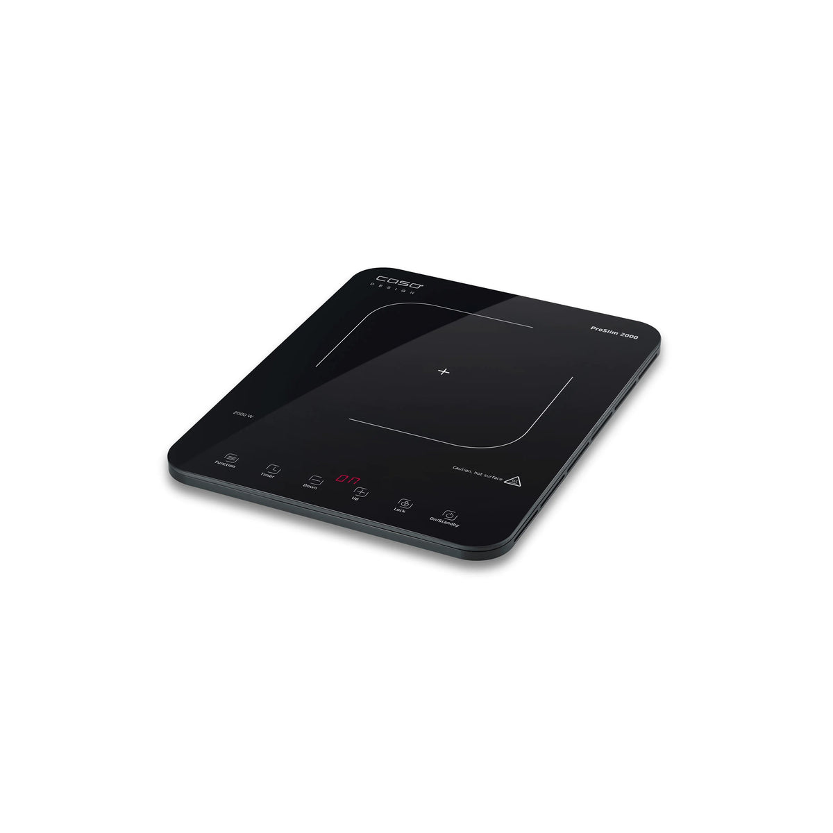 Piano cottura a induzione Caso Design ProSlim 2000 ultrasottile nero