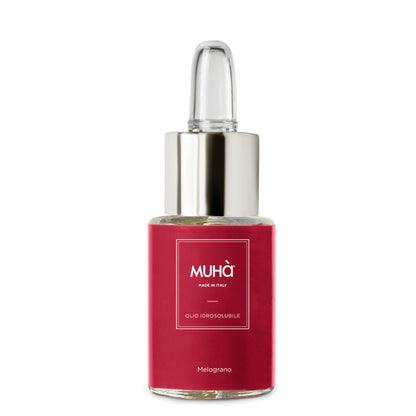 Olio idrosolubile per lampada ad ultrasuoni, poche gocce nell'acqua, e si crea nell'ambiente una piacevole atmosfera di aromi e note profumate di grande qualità. MELOGRANO L’intenso profumo dell’arancio, pesca e melone 