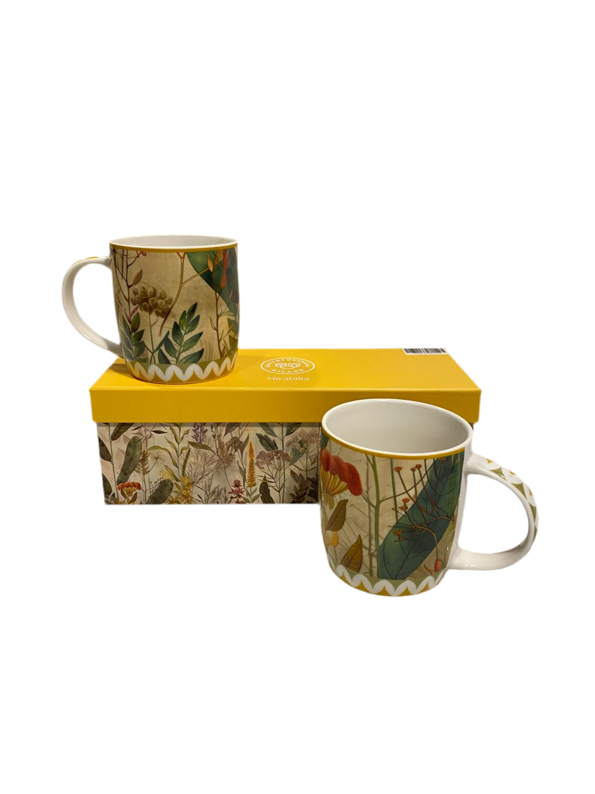 Set di 2 mug in porcellana decorata contenuta in un abbinato astuccio. 420 ml Mirabilia, una collezione dal tocco contemporaneo. In negozio e online su tuttochic.live